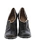 Diesel 100% Leather Tweed Gray Black Heels Size 7 - photo 2