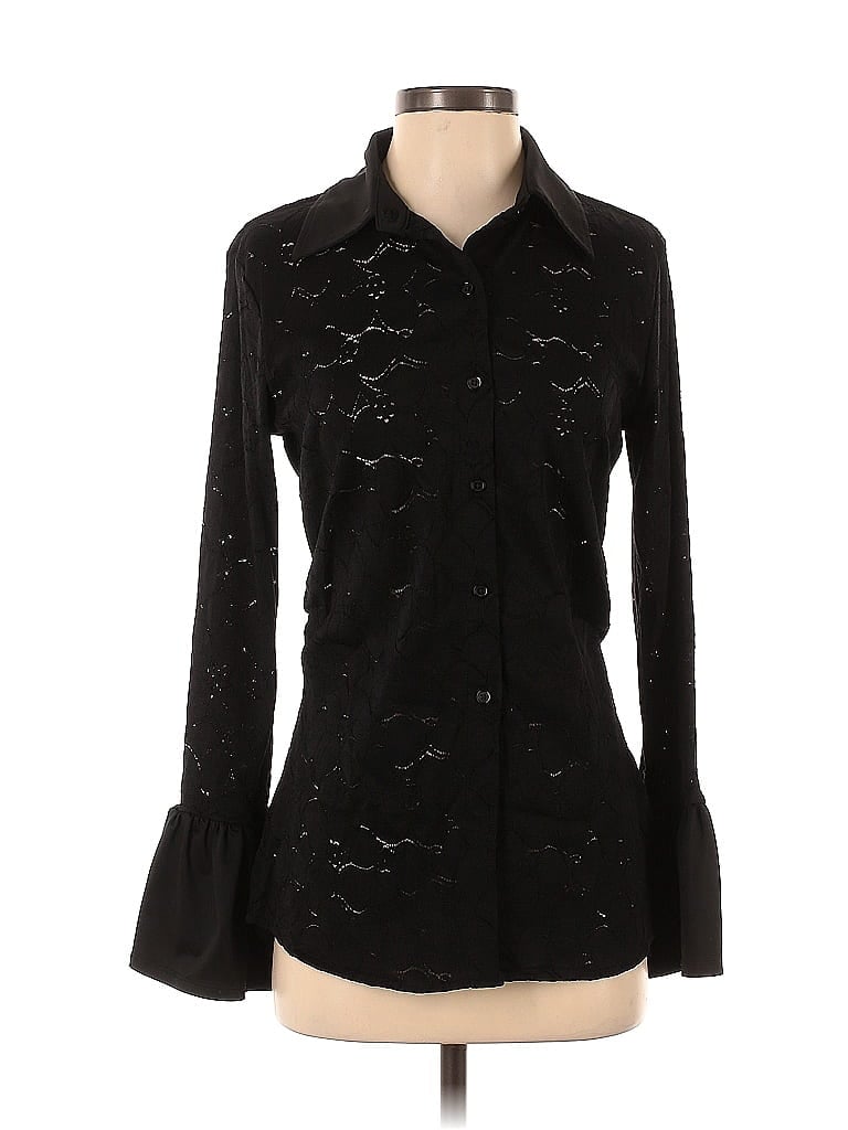 C. WONDER Pre-owned Long Sleeve Blouse In Black