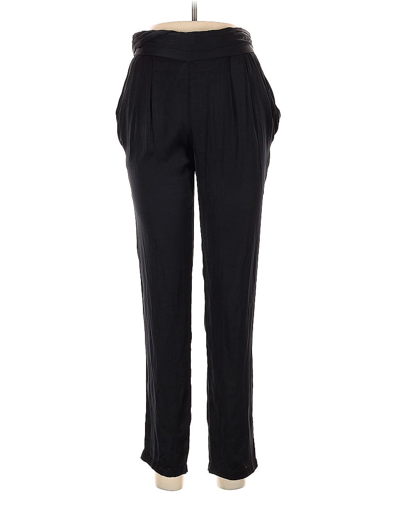 IRO 100% Polyester Solid Black Casual Pants Size M - photo 1