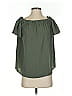 Pleione 100% Polyester Green Short Sleeve Blouse Size S - photo 1