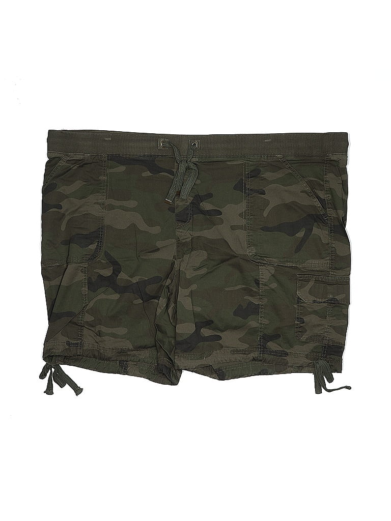 Terra & Sky Camo Green Cargo Shorts Size 4X - photo 1