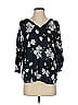 Mango Blue 3/4 Sleeve Blouse Size XS - photo 1