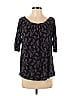 Deletta 100% Rayon Black 3/4 Sleeve Blouse Size XS - photo 1