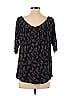 Deletta 100% Rayon Black 3/4 Sleeve Blouse Size XS - photo 2