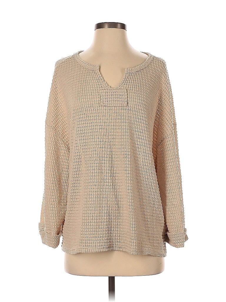 Pre-owned Pink Lily Pullover Sweater In Brown