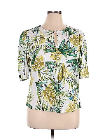 Sigrid Olsen Short Sleeve Blouse (view 1)