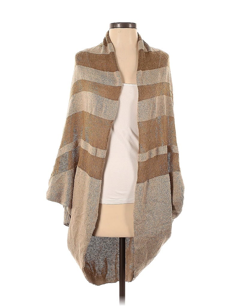 Pre-owned Beulah Style Poncho In Brown