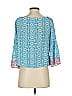 Nanette Lepore Blue 3/4 Sleeve Blouse Size 2 - photo 2