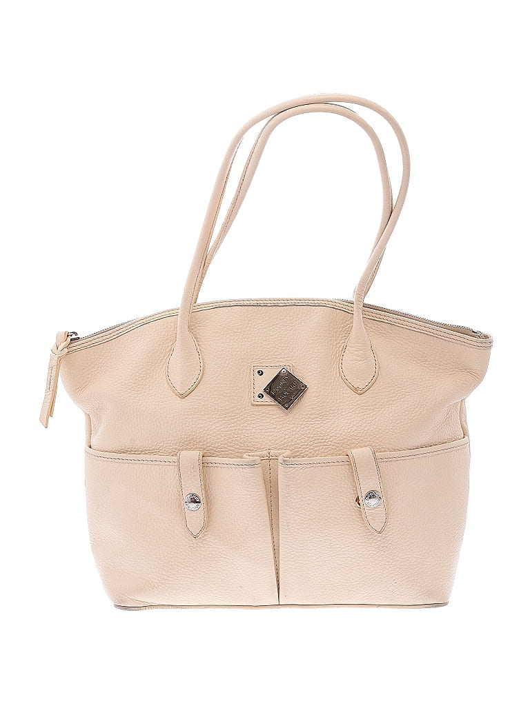 Dooney & Bourke Solid Ivory Leather Shoulder Bag One size - photo 1