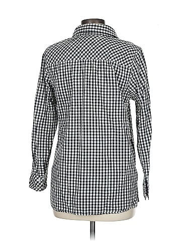 Indigo Long Sleeve Button-Down Shirt (view 2)