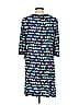 Taylor Print Blue Cocktail Dress Size 10 - photo 2