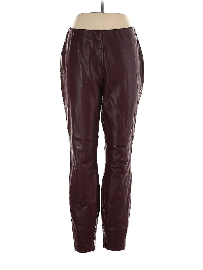 Pre-owned A.n.a. A New Approach Track Pants In Burgundy