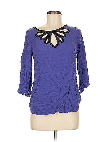 Shoshanna 3/4 Sleeve Silk Top (view 1)