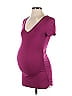 A Pea in the Pod Burgundy Short Sleeve T-Shirt Size XS - photo 1