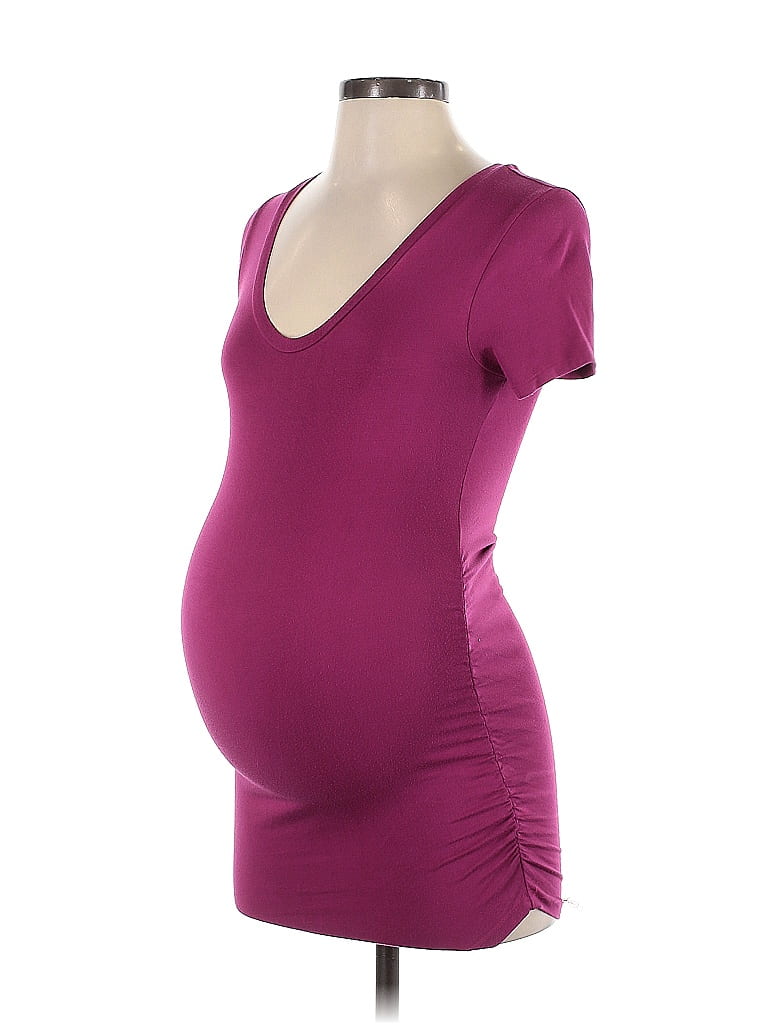 A Pea in the Pod Burgundy Short Sleeve T-Shirt Size XS - photo 1
