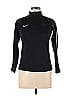 Nike 100% Polyester Black Long Sleeve Turtleneck Size L - photo 1