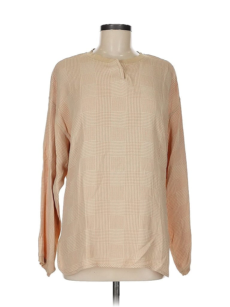 Giorgio Armani Tan Long Sleeve Blouse Size EU (FR) 40 / US 8 - photo 1