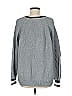 Joan Vass 100% Cotton Gray Pullover Sweater Size M - photo 2