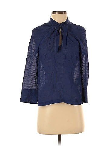 Maje 3/4 Sleeve Silk Top (view 1)