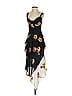A.L.C. 100% Silk Floral Black Cocktail Dress Size 4 - photo 1