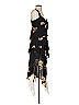 A.L.C. 100% Silk Floral Black Cocktail Dress Size 4 - photo 4
