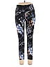 Love.Life.Live Print Black Blue Active Pants Size L - photo 1