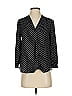 Vince Camuto 100% Polyester Polka Dots Black 3/4 Sleeve Blouse Size XXS - photo 1