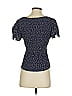 J.Crew 100% Viscose Polka Dots Blue Short Sleeve Blouse Size 00 - photo 2