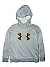 Under Armour 100% Polyester Silver Pullover Hoodie Size L (youth) - photo 1