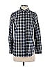 J.Crew 100% Cotton Plaid Blue Long Sleeve Button-Down Shirt Size 2 - photo 1