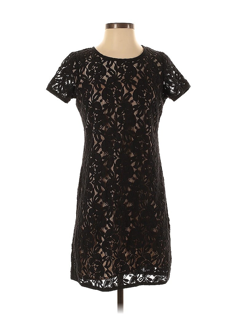 Pre-owned Ann Taylor Loft Cocktail Dress In Black