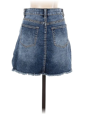 No Boundaries Denim Skirt (view 2)