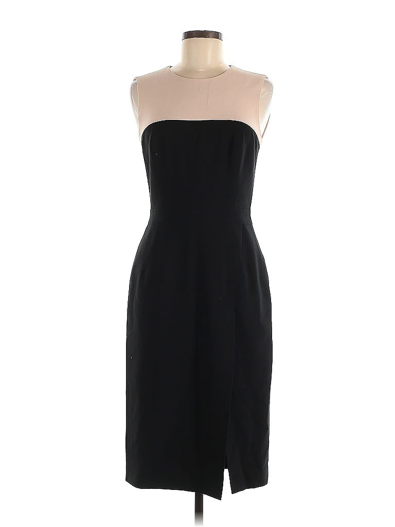 BCBGMAXAZRIA Solid Black Cocktail Dress Size 6 - photo 1