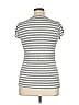 Max Studio Stripes Gray Short Sleeve T-Shirt Size XL - photo 2