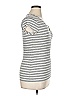 Max Studio Stripes Gray Short Sleeve T-Shirt Size XL - photo 4