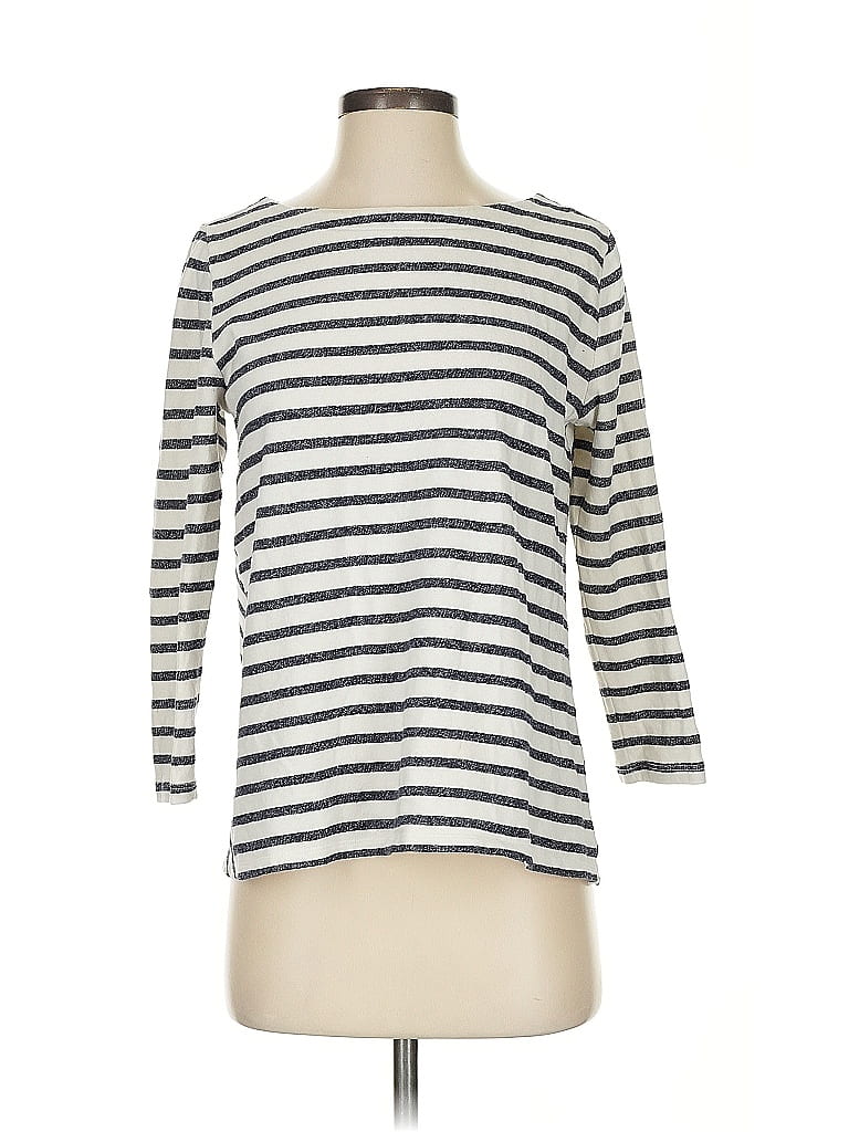 Pre-owned Ann Taylor Loft Pullover Sweater In Silver