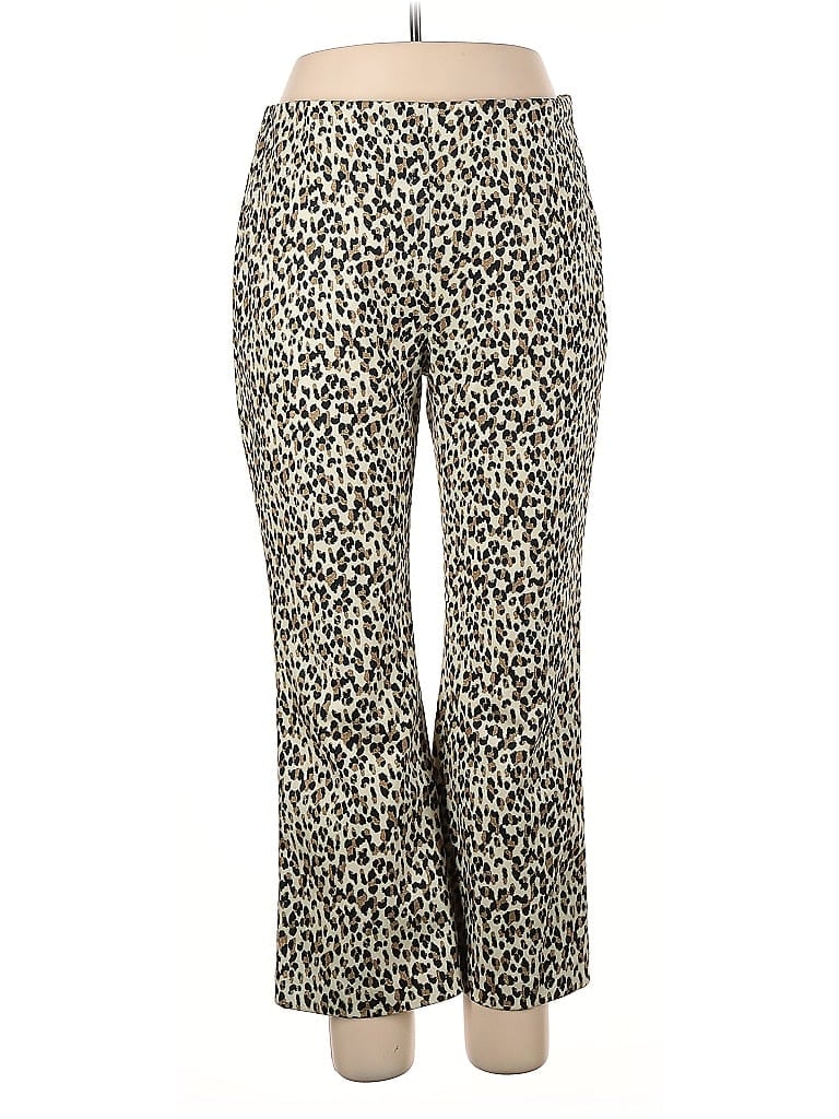 Tuckernuck Animal Print Gold Tan Casual Pants Size XXL - photo 1