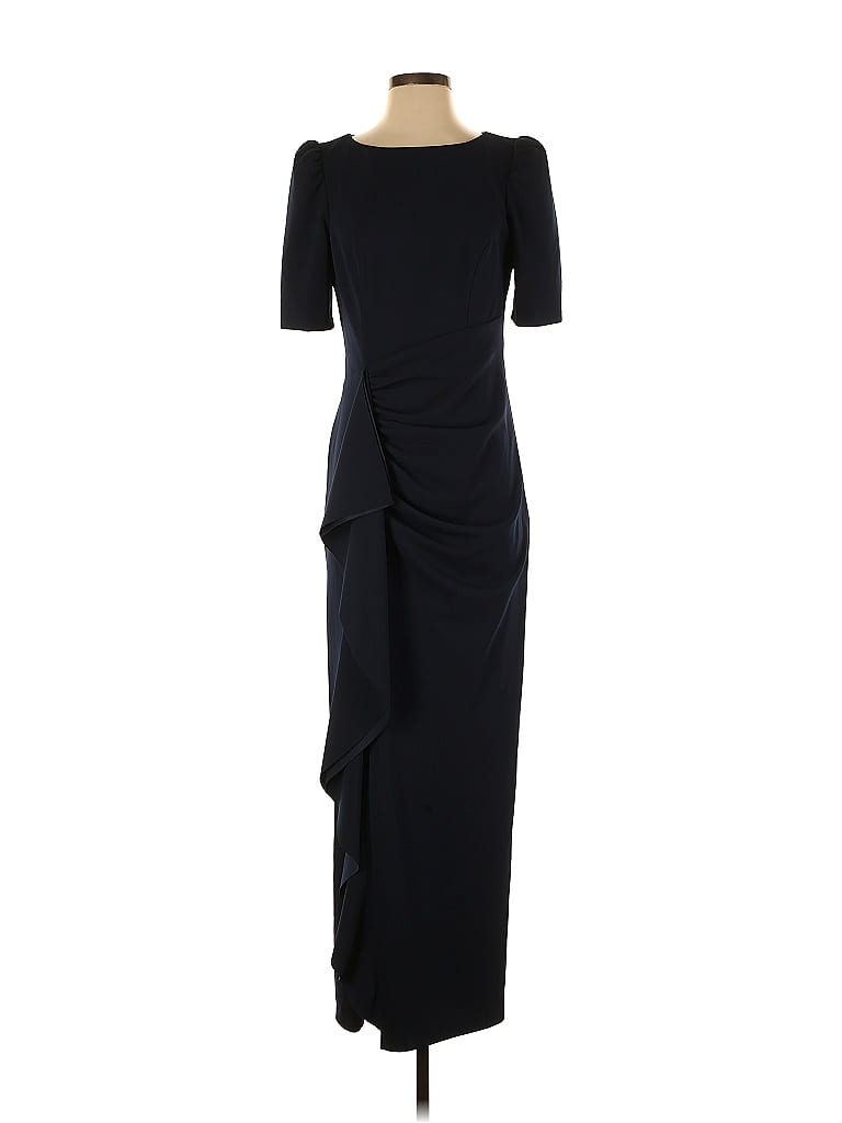 Xscape Black Blue Cocktail Dress Size XS - photo 1