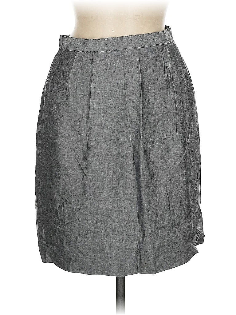 Pre-owned Jones New York Casual Skirt In Gray
