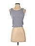 Ann Taylor 100% Polyester Houndstooth Gray Tank Top Size XS - photo 1