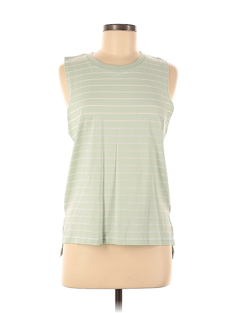 Pre-owned Assorted Brands Sleeveless T-shirt In Green