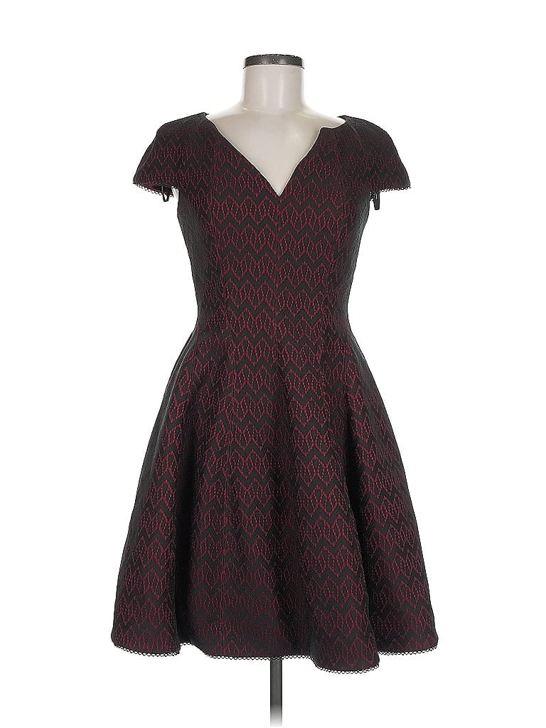 Pre-owned Laundry By Shelli Segal Cocktail Dress In Burgundy