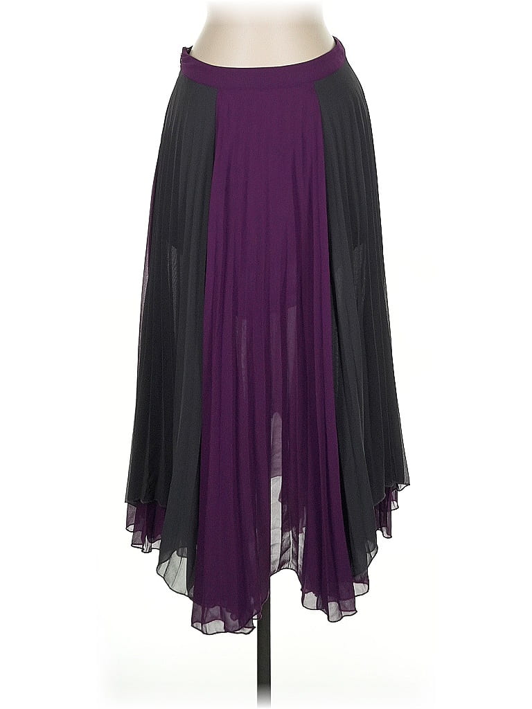 Jupe Mi-longue Tissée Romeo & Juliet Couture - Couleur Violet-charbon - Taille L - Neuf Avec étiquettes