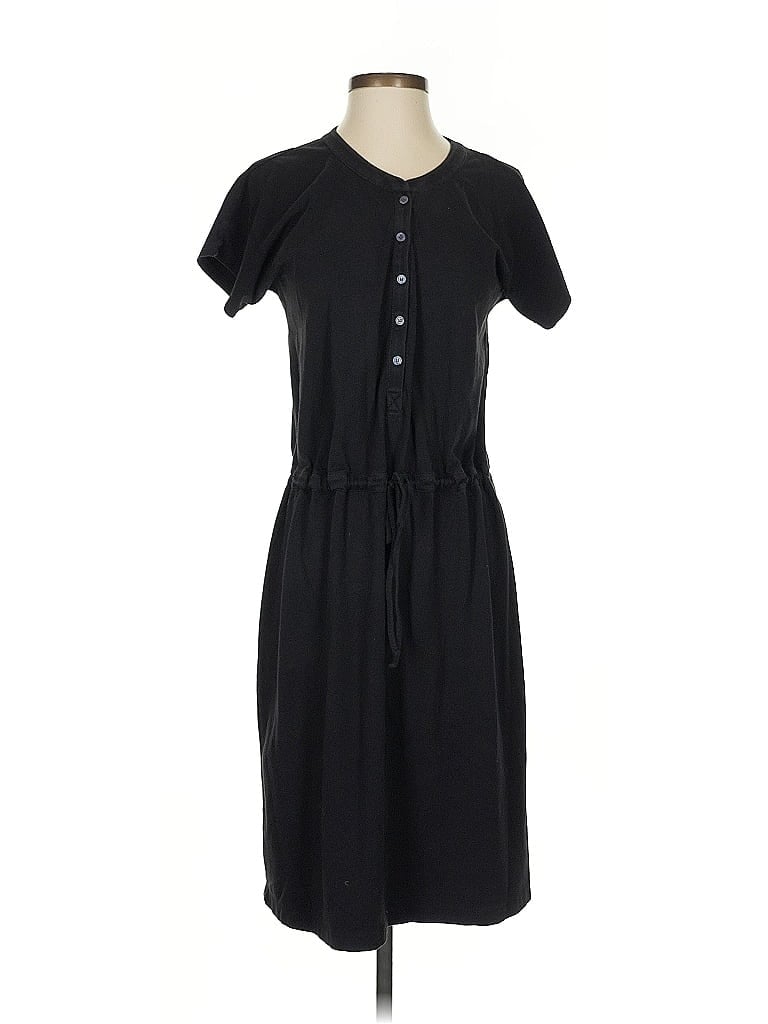 Pre-owned Lands' End Casual Dress In Black