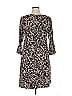 Flirty Pink Paisley Black Casual Dress Size 1X - photo 2