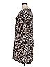 Flirty Pink Paisley Black Casual Dress Size 1X - photo 4