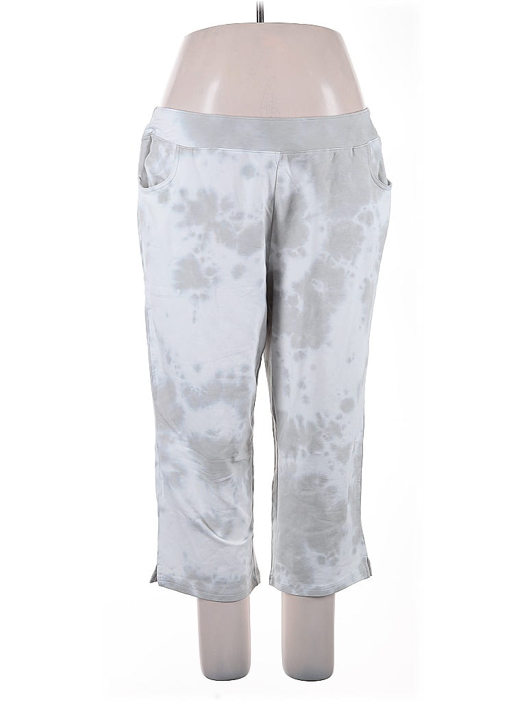 Belle By Kim Gravel Tie-dye Silver Casual Pants Size XL - photo 1