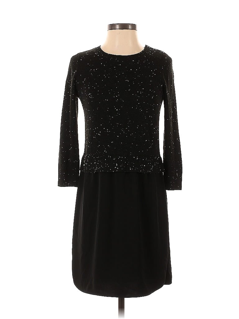 Pre-owned Ann Taylor Loft Cocktail Dress In Black
