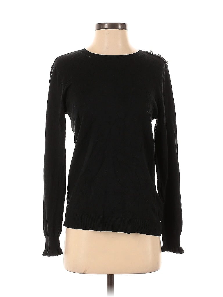 Pre-owned J.crew Factory Store Pullover Sweater In Black