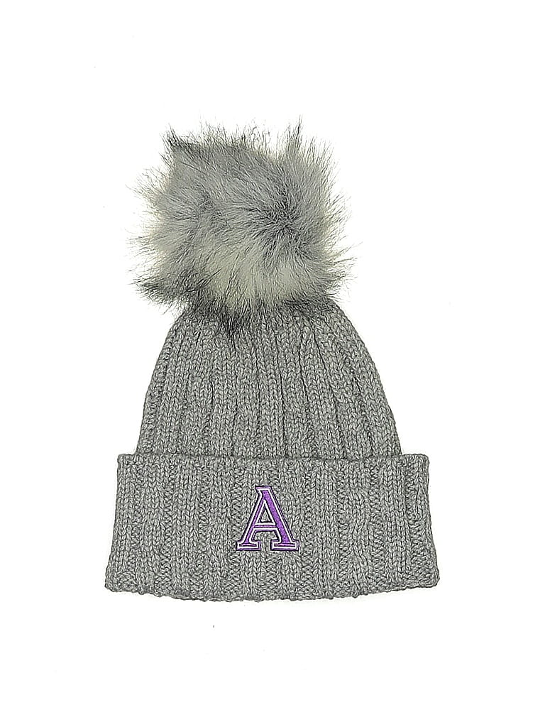 Pre-owned Unbranded Beanie Hat In Gray